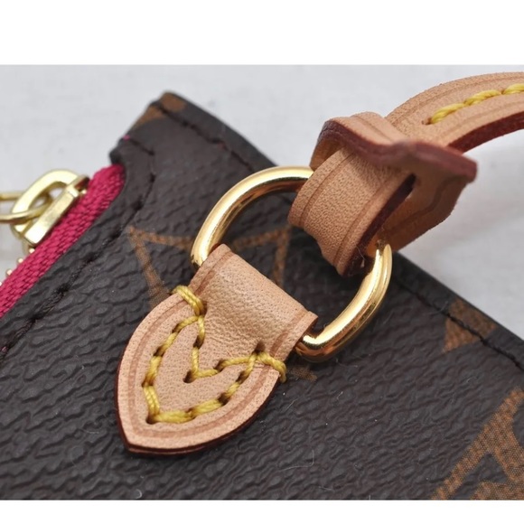 Authentic Louis Vuitton NEW neverfull PM pouch monogram pink lining - Picture 5 of 11